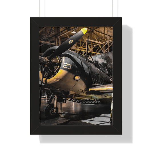 Pearl Harbor Museum: Historic Airplane - Framed Print