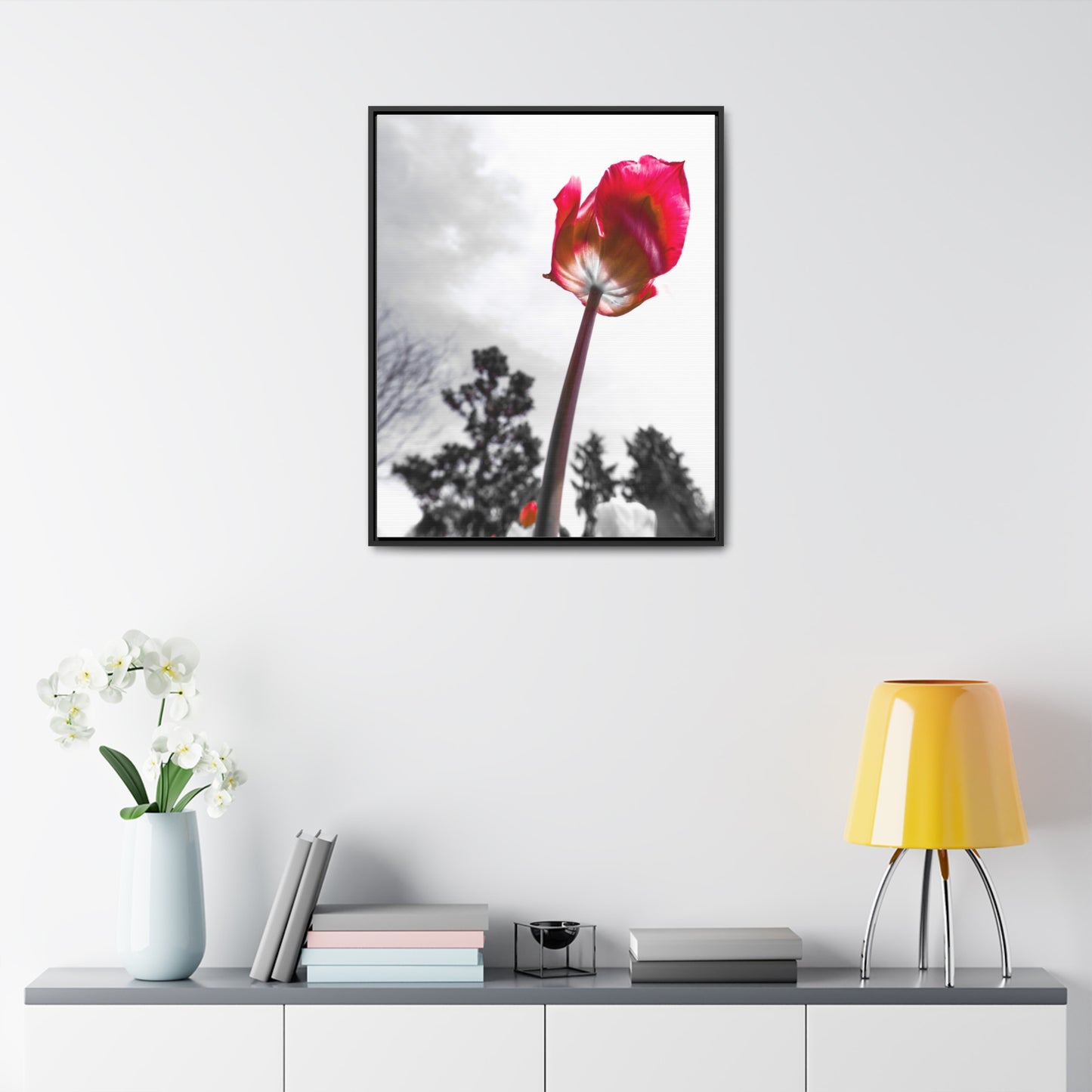 Serene Landscape at Cheekwood Gardens - Framed Canvas Print