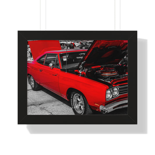 Classic Elegance: Vintage Car Showcase - Framed Photography Print