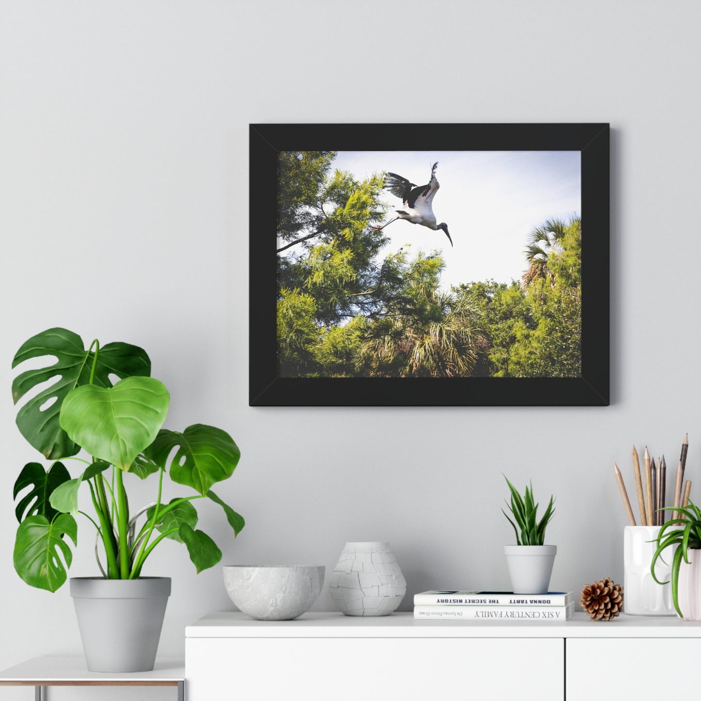 Majestic Presence: A Rhino by the Water - Framed Photography Print