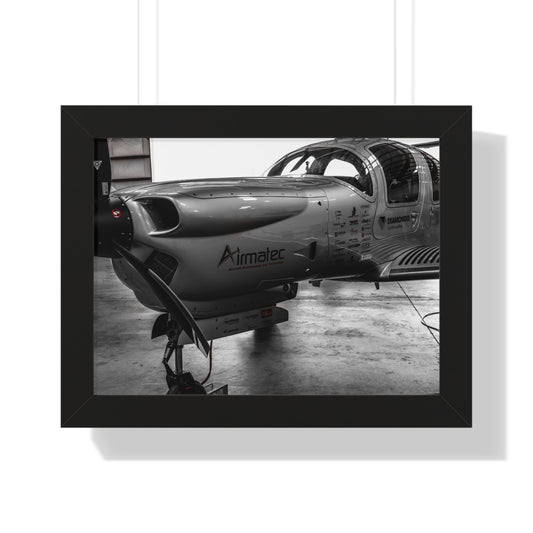 Aviation Spectacle: Airplane at Texas Air Show - Framed Photography Print