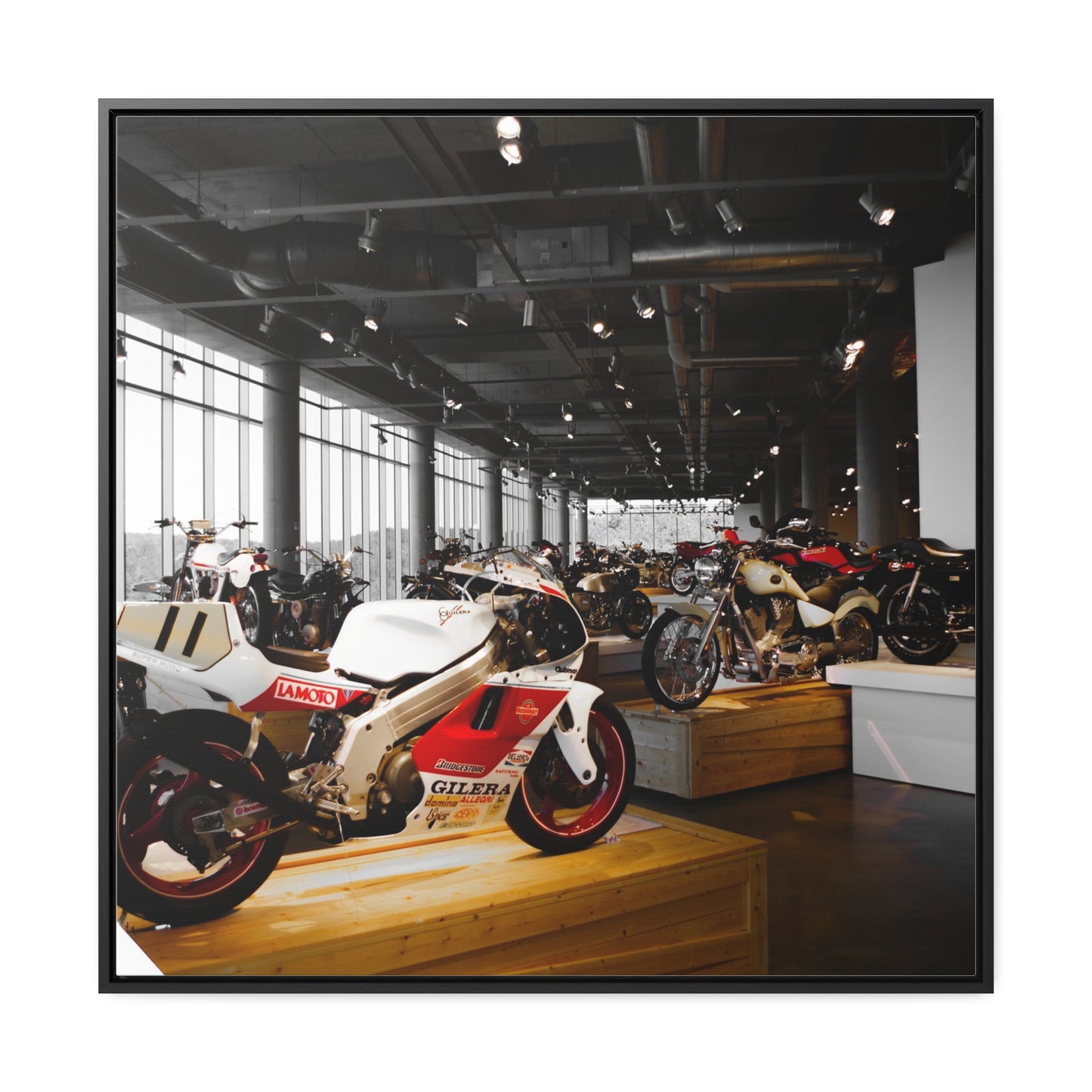 Barber Motorsports Museum: A Tribute to Racing Excellence - Framed Canvas Print