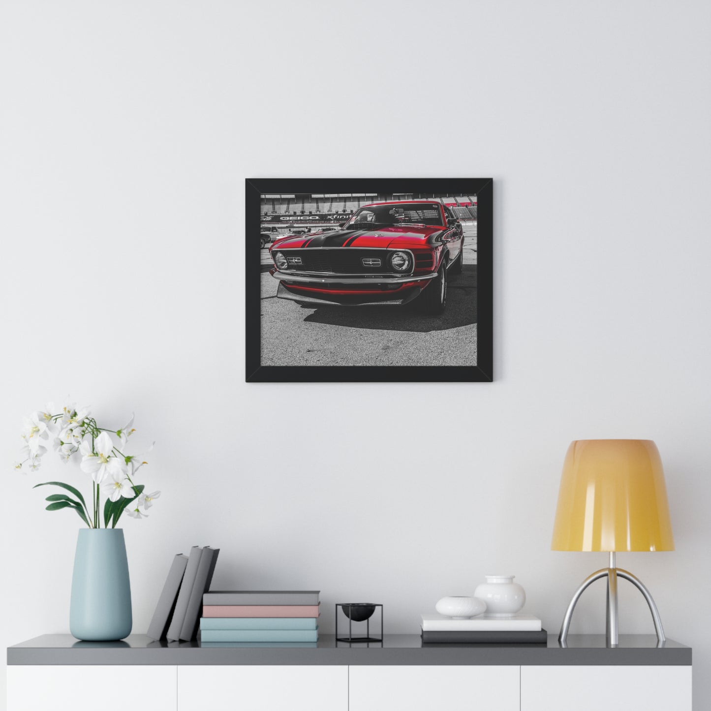 Muscle Power: Iconic Muscle Car at the Goodguys Car Show - Framed Photography Print