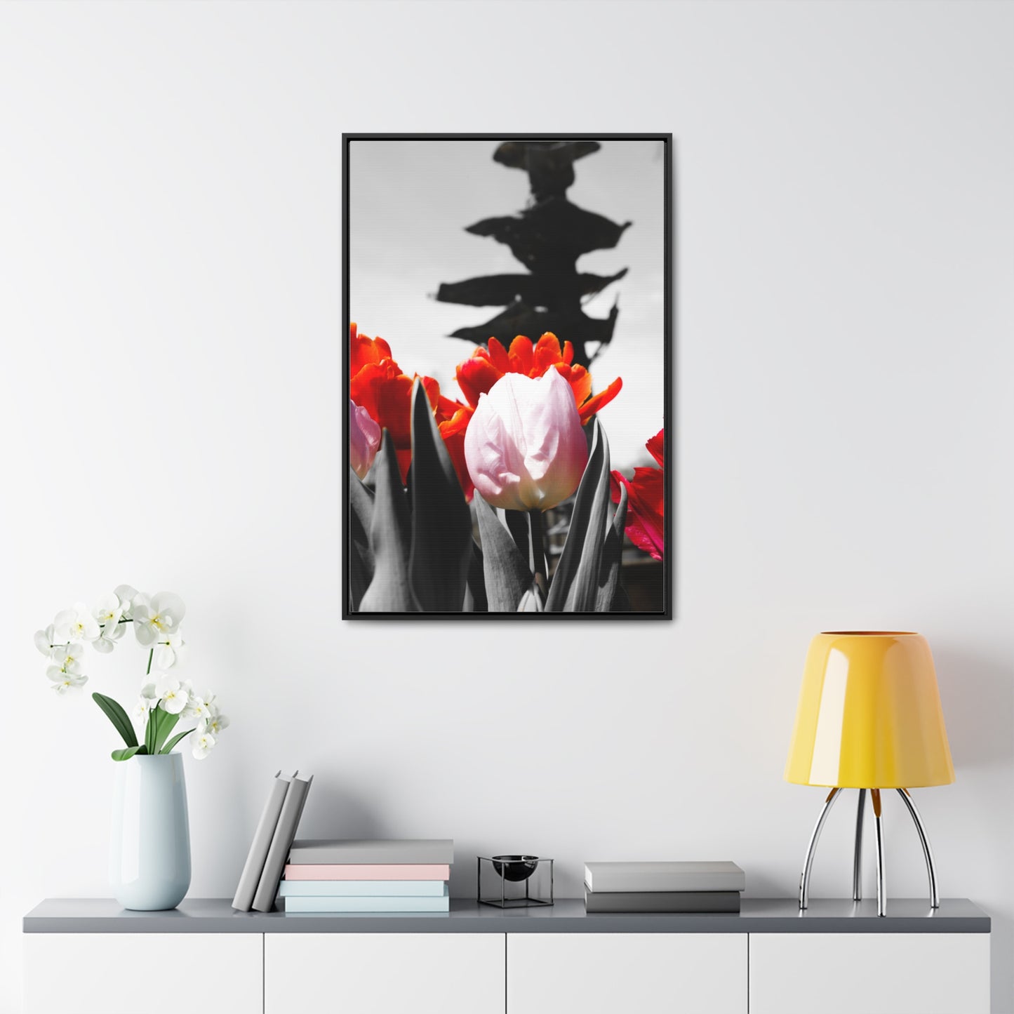 Blooming Pathways at Cheekwood Gardens - Framed Canvas Print