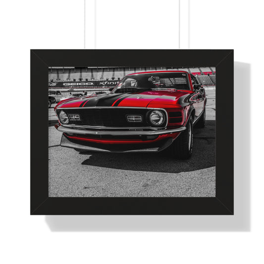 Muscle Power: Iconic Muscle Car at the Goodguys Car Show - Framed Photography Print