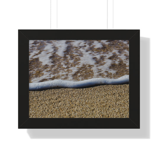 Hawaiian Bliss: Close-Up of Ocean Waves on Shore - Photography Print