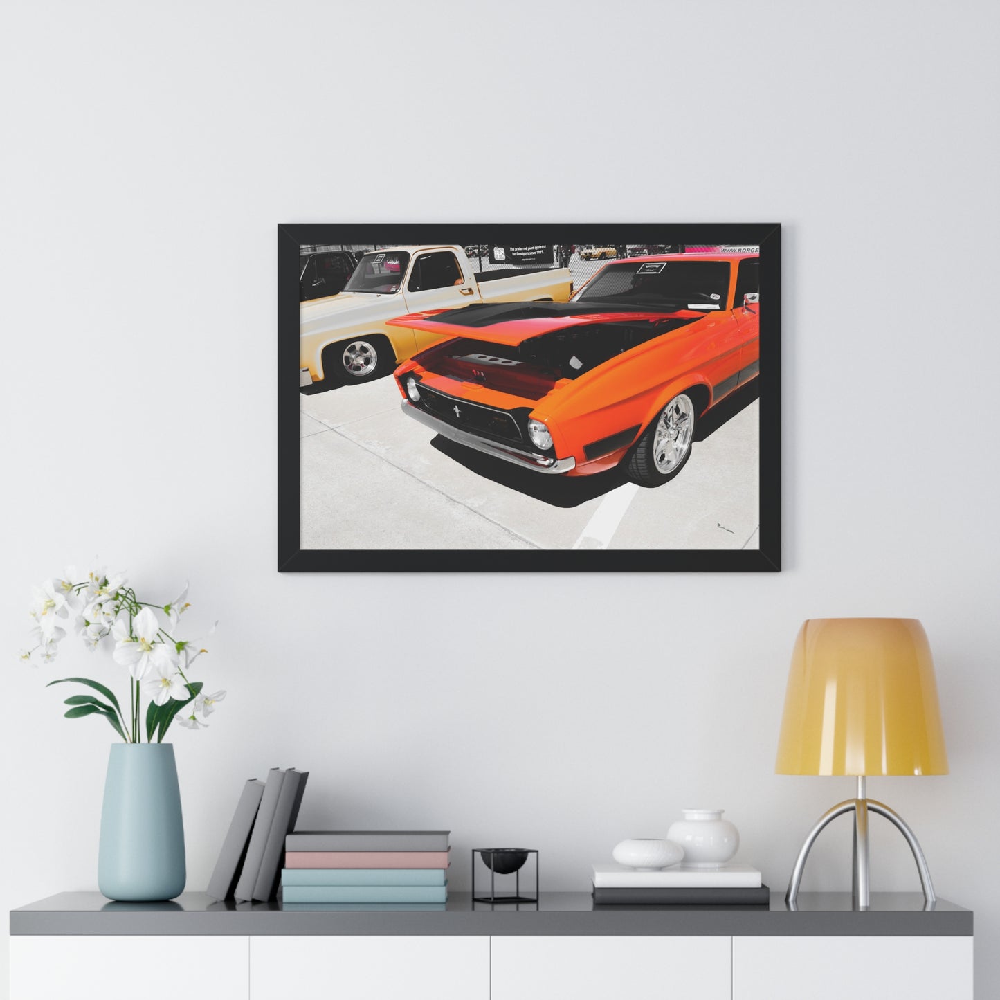 Elegance on Wheels: Vintage Car Collection - Framed Photography Print