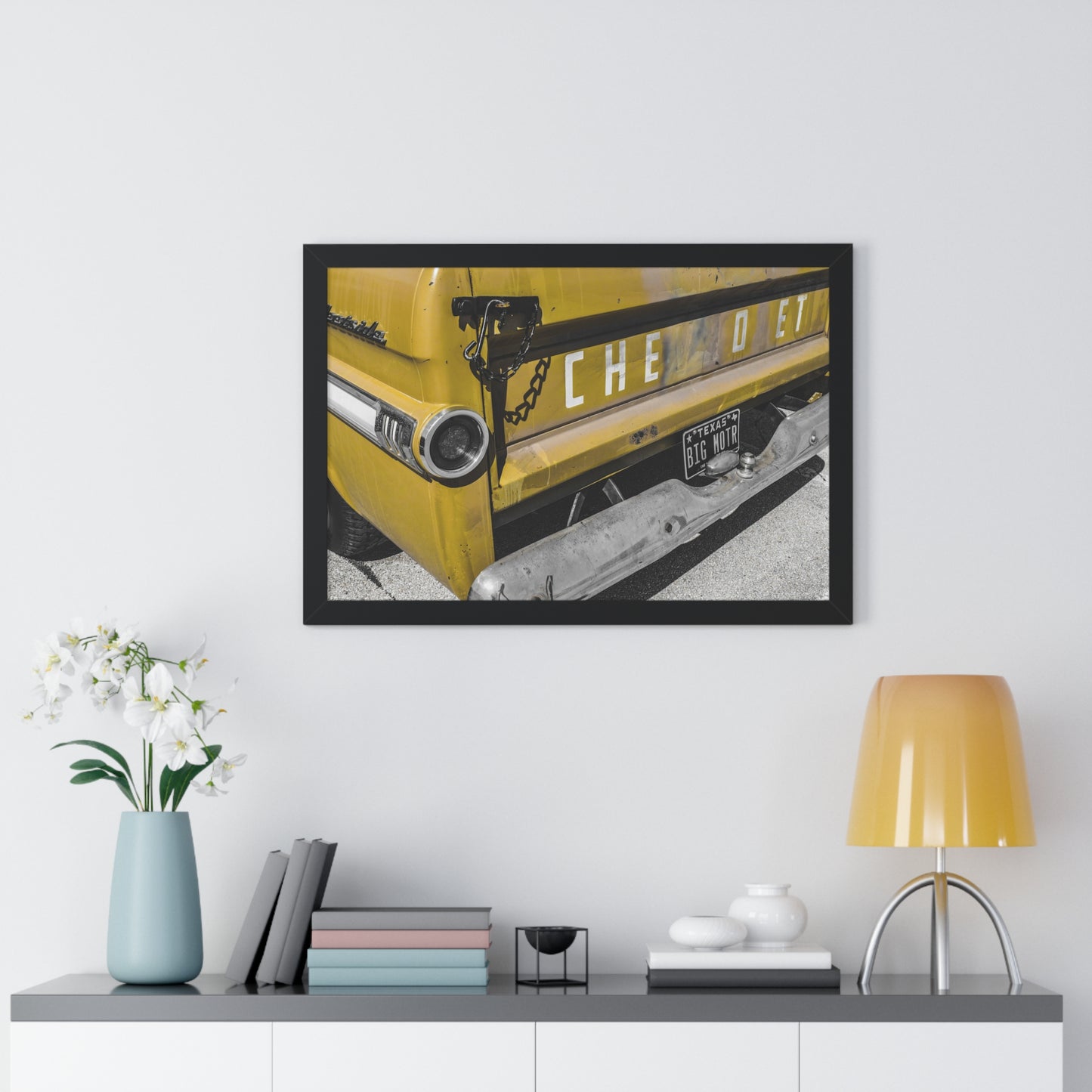 Classic Heritage: Chevy Old Pickup Truck - Framed Photography Print