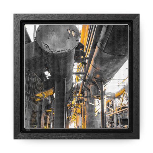 Abandoned Iron Factory: A Captivating Canvas Print