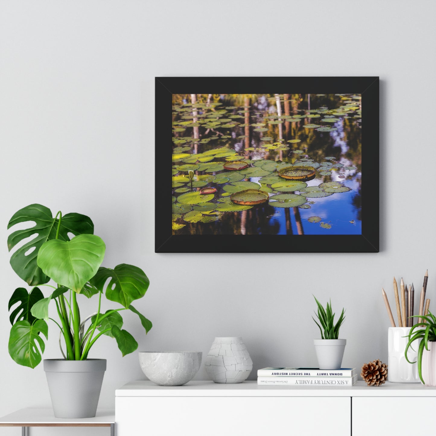 Serene Lily Pads at Bok Tower Gardens-Framed Photography Print