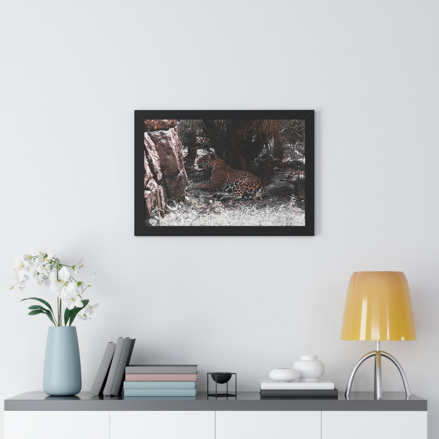 Stealth and Beauty: A Jaguar in the Shade - Framed Photography Print