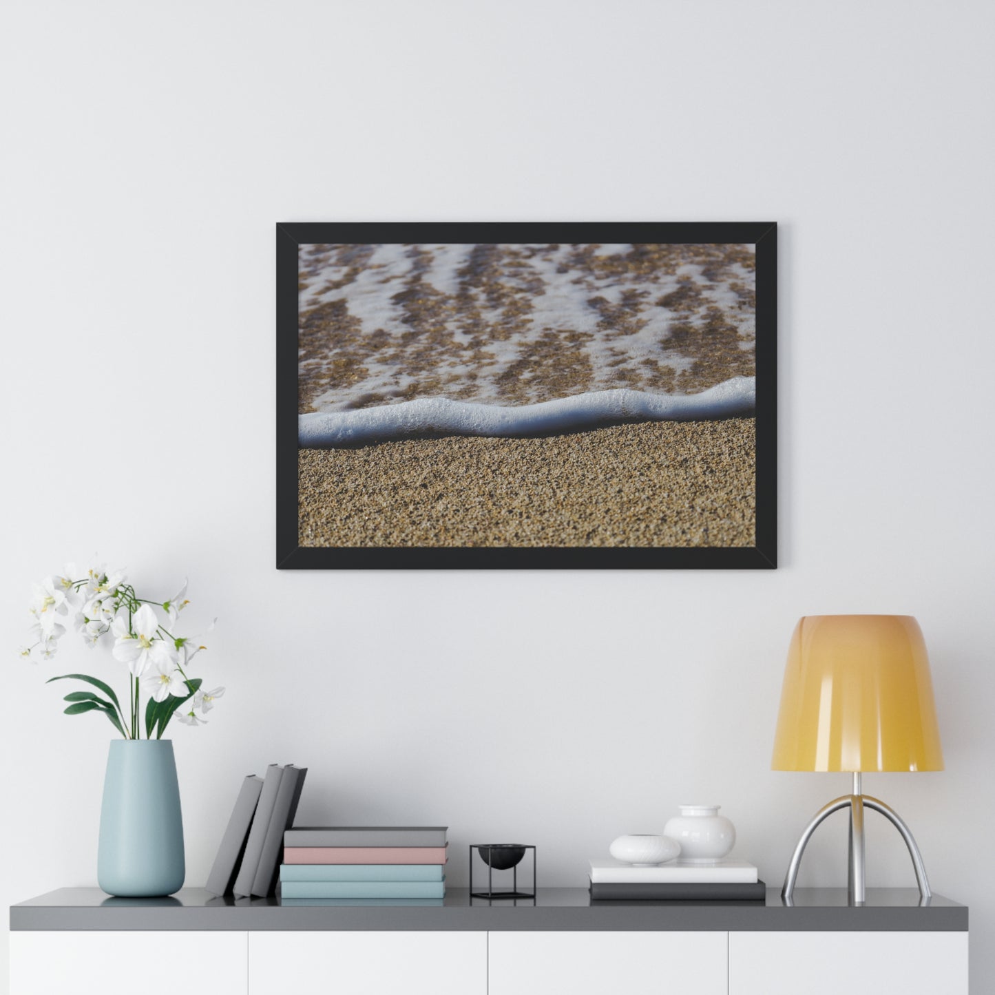 Hawaiian Bliss: Close-Up of Ocean Waves on Shore - Photography Print