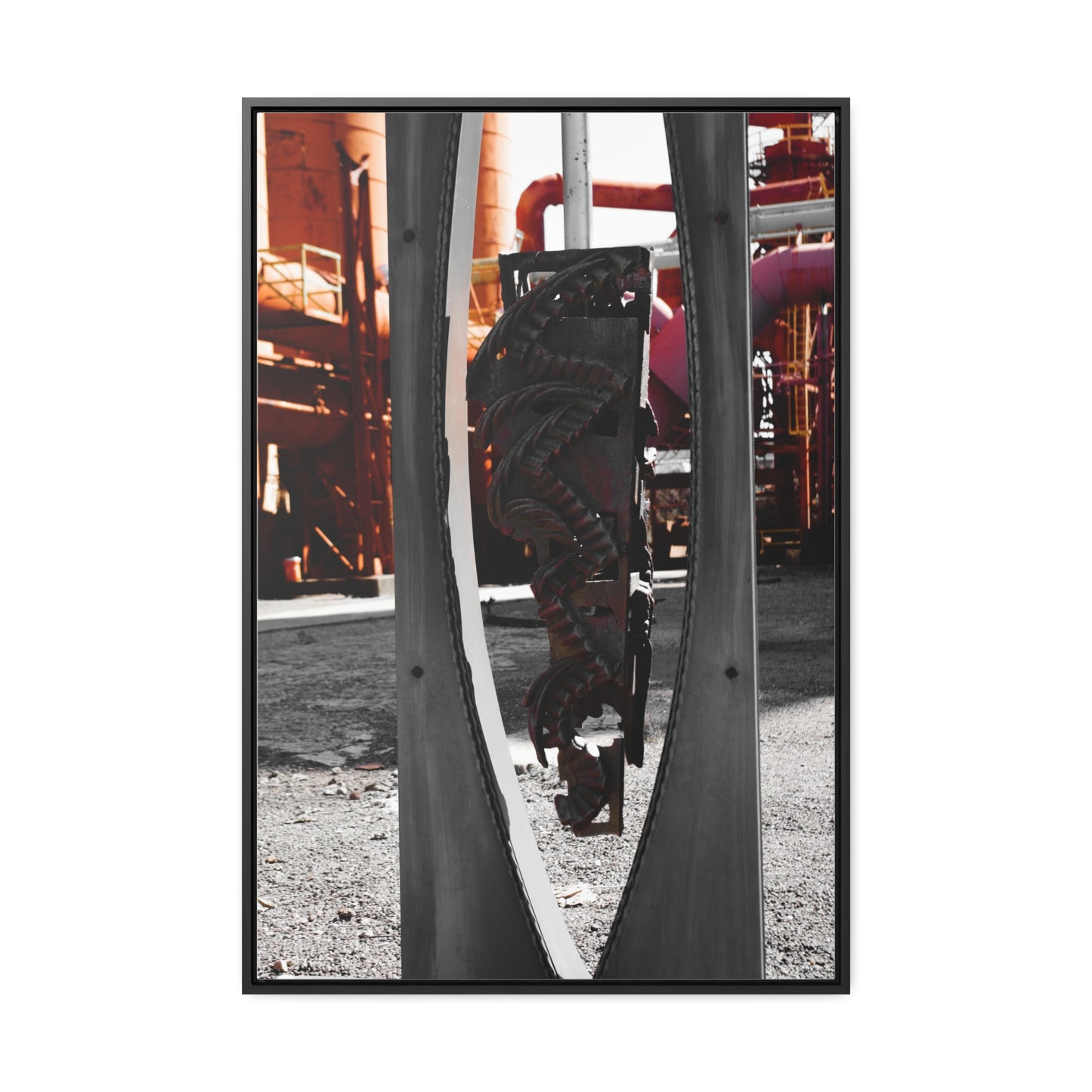 Sloss Furnaces: Iconic Sculpture - Framed Photography Print