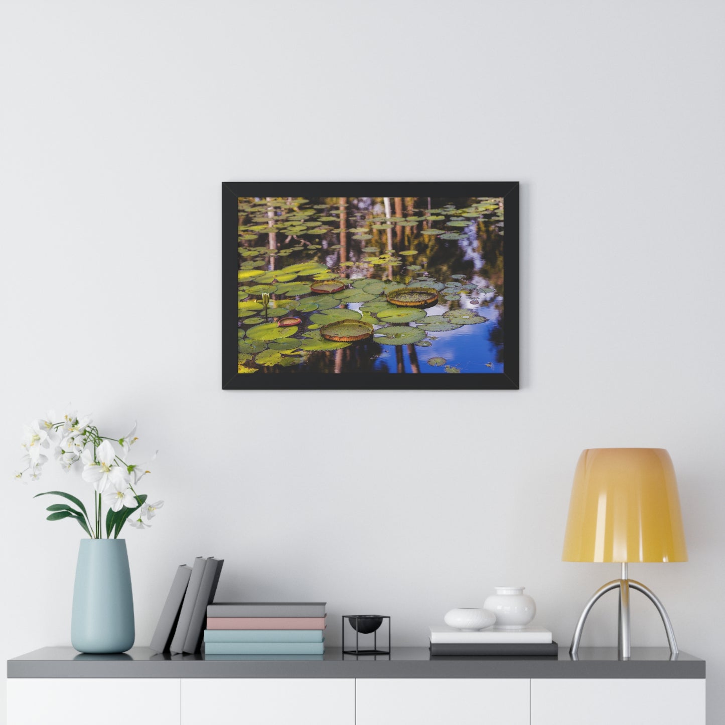 Serene Lily Pads at Bok Tower Gardens-Framed Photography Print
