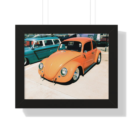 Charming Classic: VW Bug - Framed Photography Print