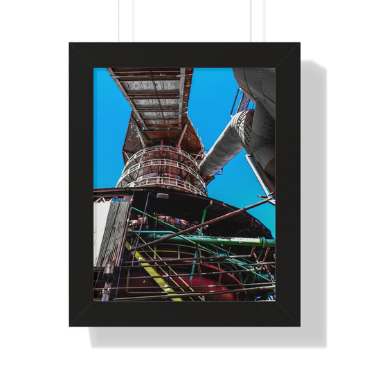 Sloss Furnaces: A Tribute to Industrial Heritage - Framed Print