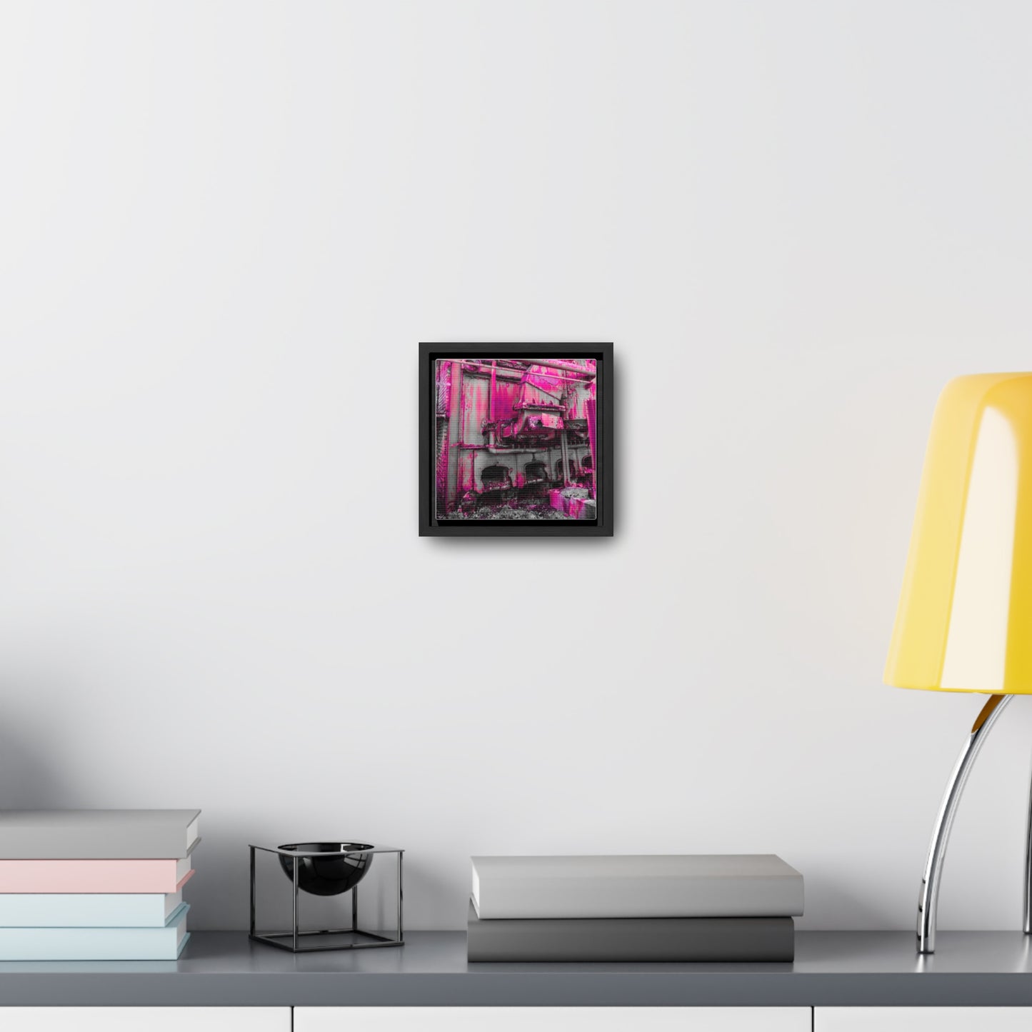 Ethereal Echoes: Framed Canvas of an Abandoned Iron Factory