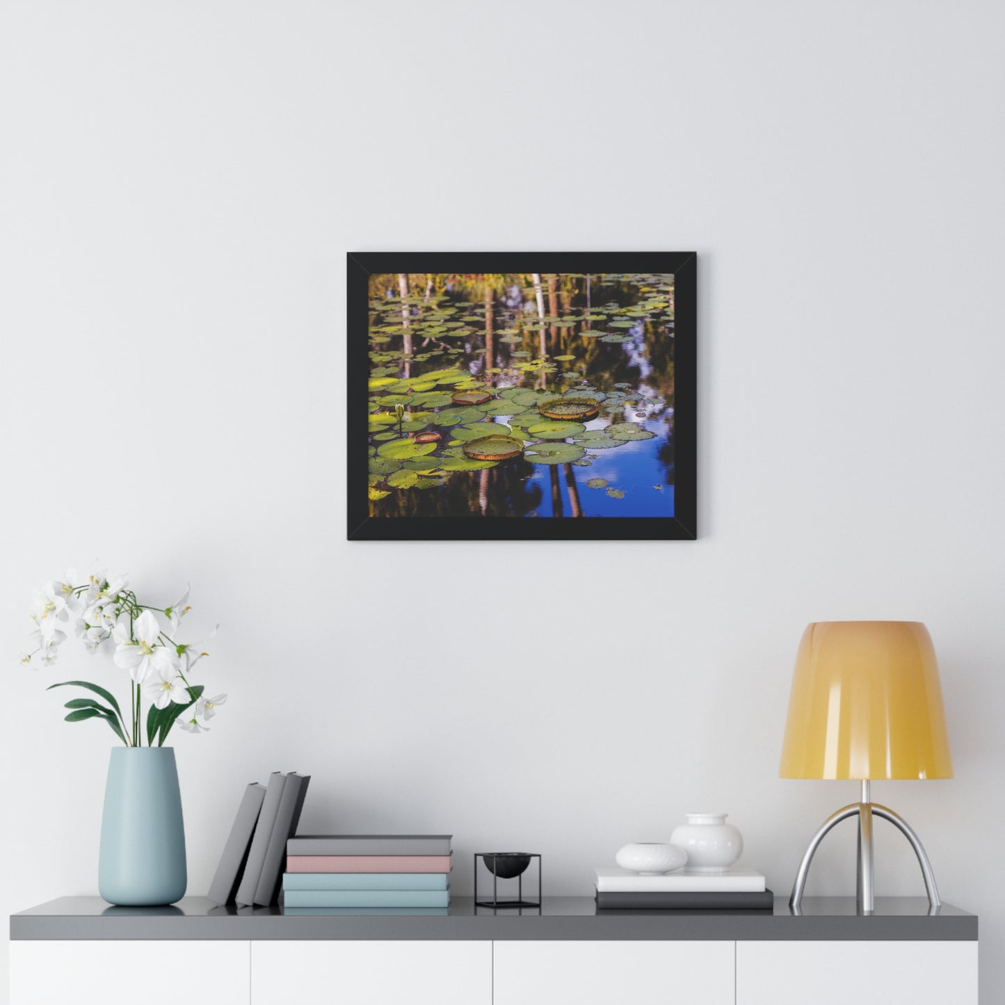 Serene Lily Pads at Bok Tower Gardens-Framed Photography Print
