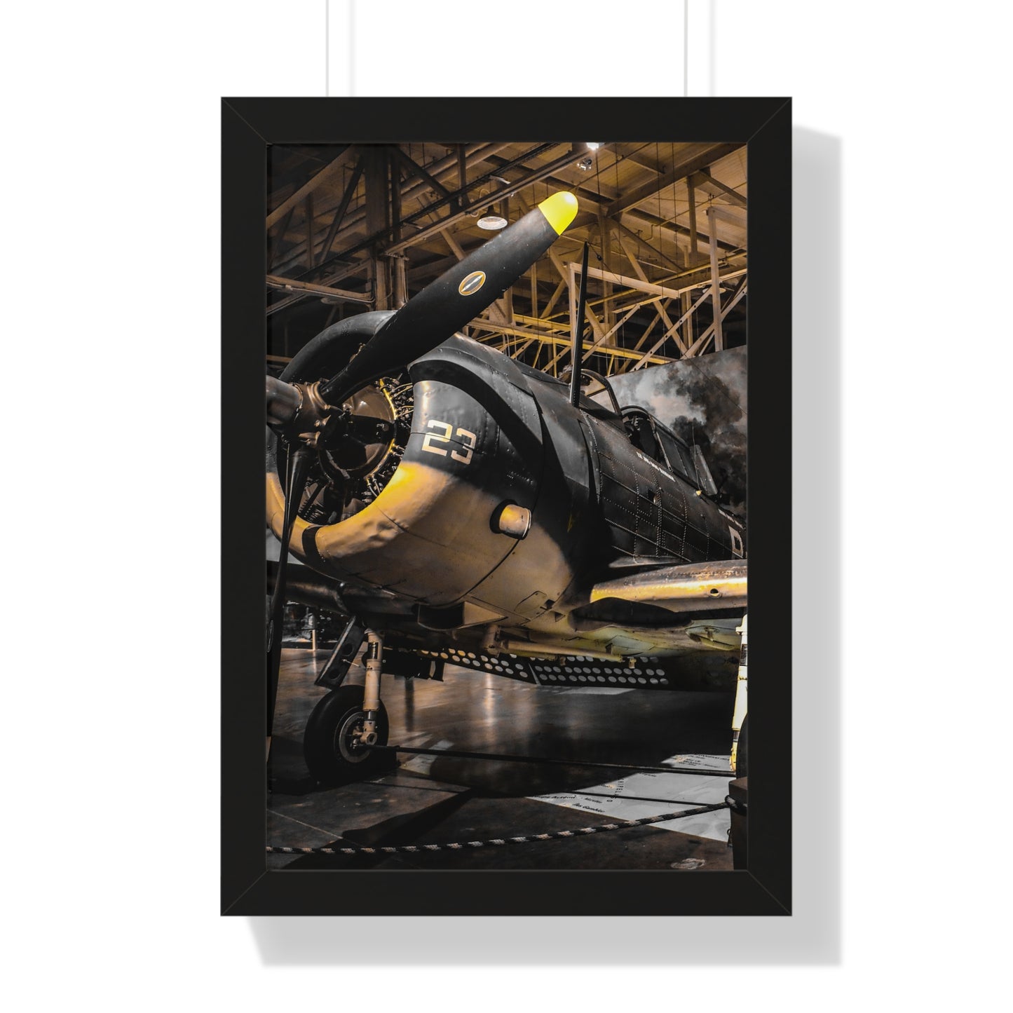 Pearl Harbor Museum: Historic Airplane - Framed Print