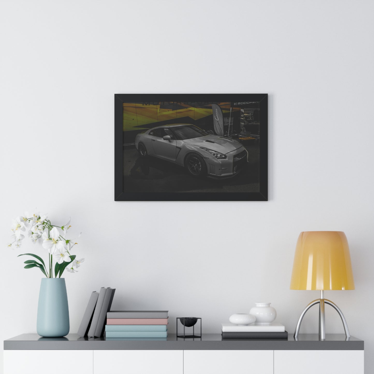 Performance Icon: GTR at the Car Show - Framed Photography Print