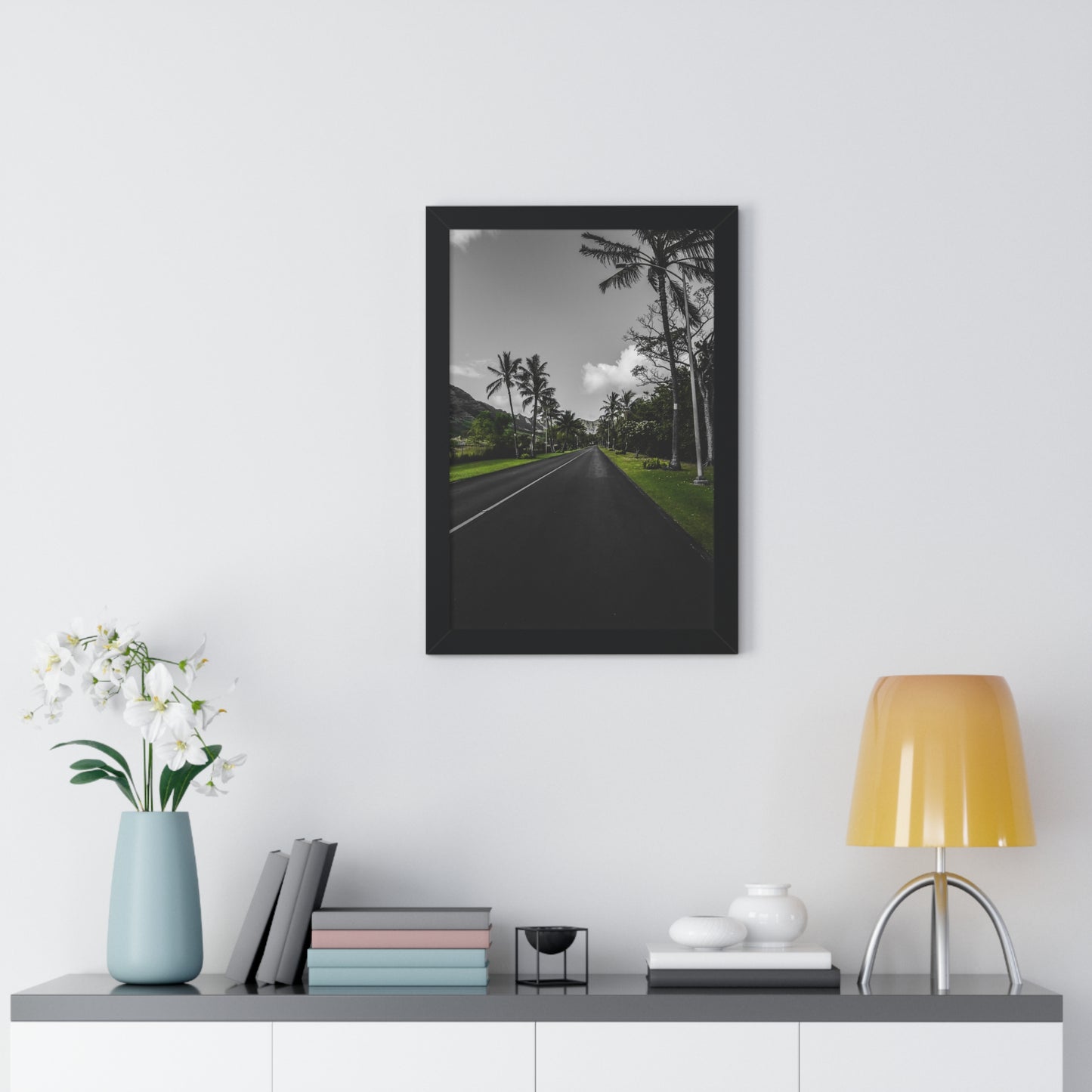 The Road Less Traveled: Scenic Path in Hawaii - Framed Photography Print