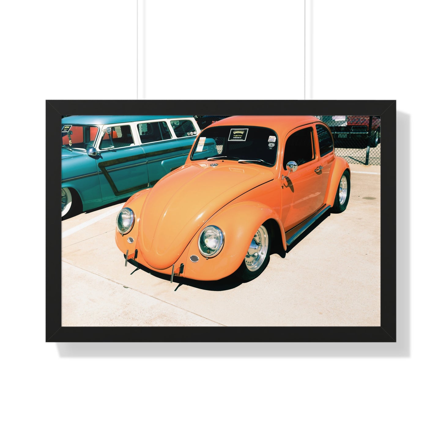 Charming Classic: VW Bug - Framed Photography Print