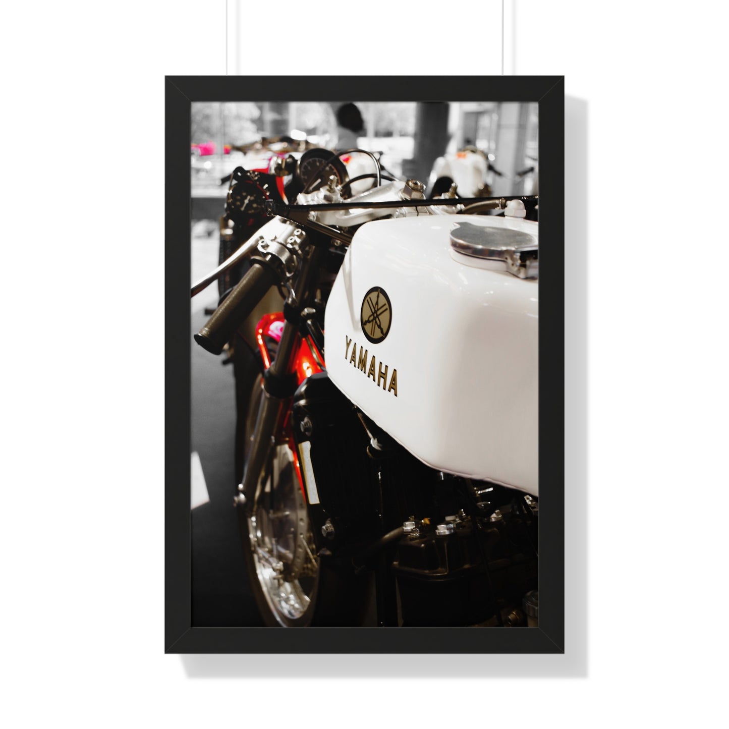 Yamaha Motorcycle at the Barber Vintage Motorsports Museum - Framed Print