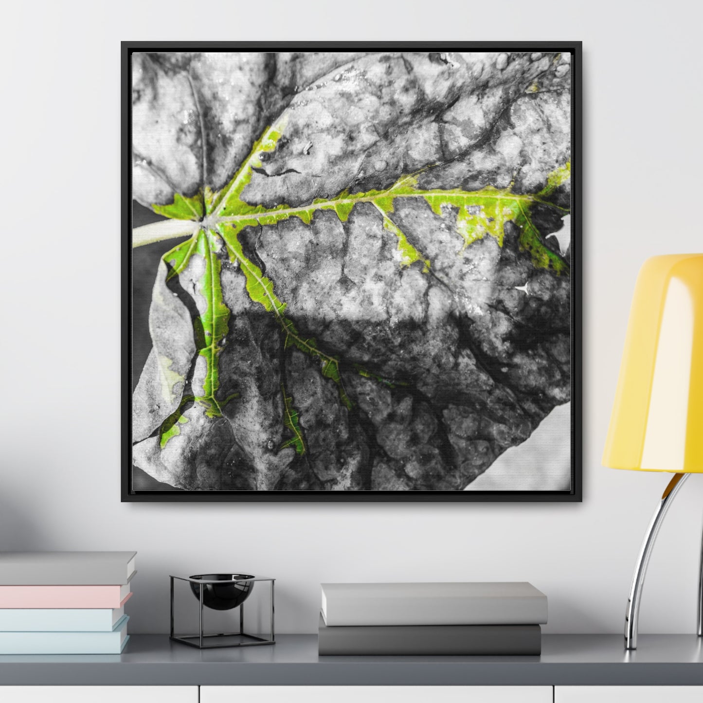 Sloss Furnaces: Fallen Leaf - Canvas Print