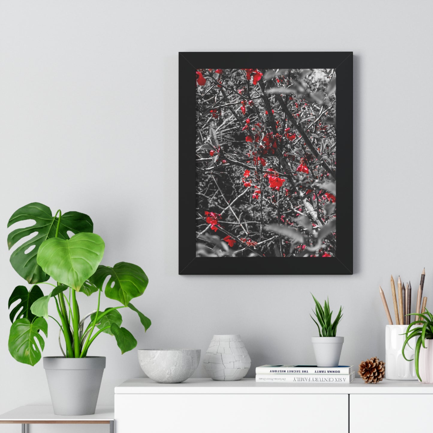 Vertical Poster - Cheekwood Gardens Red Floral Photography Print