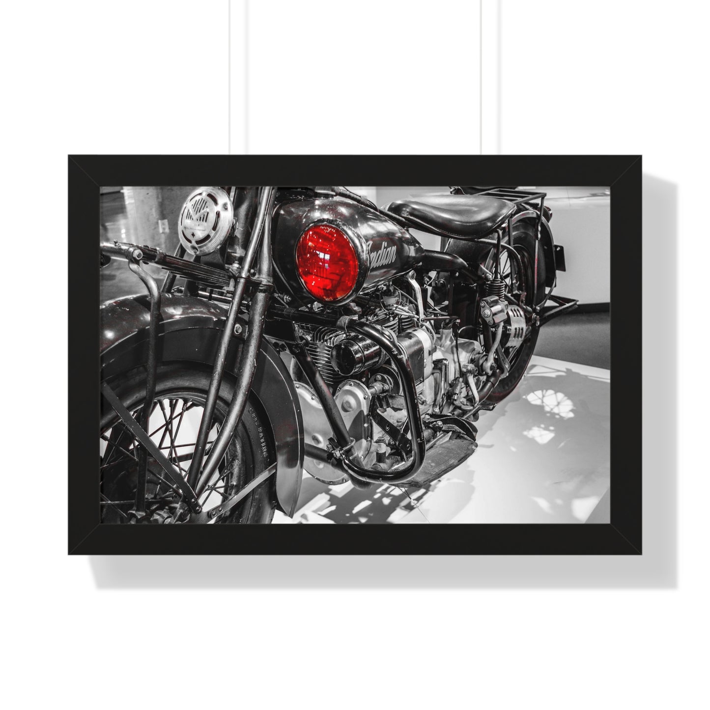 Indian Motorcycle at the Barber Vintage Motorsports Museum - Framed Print
