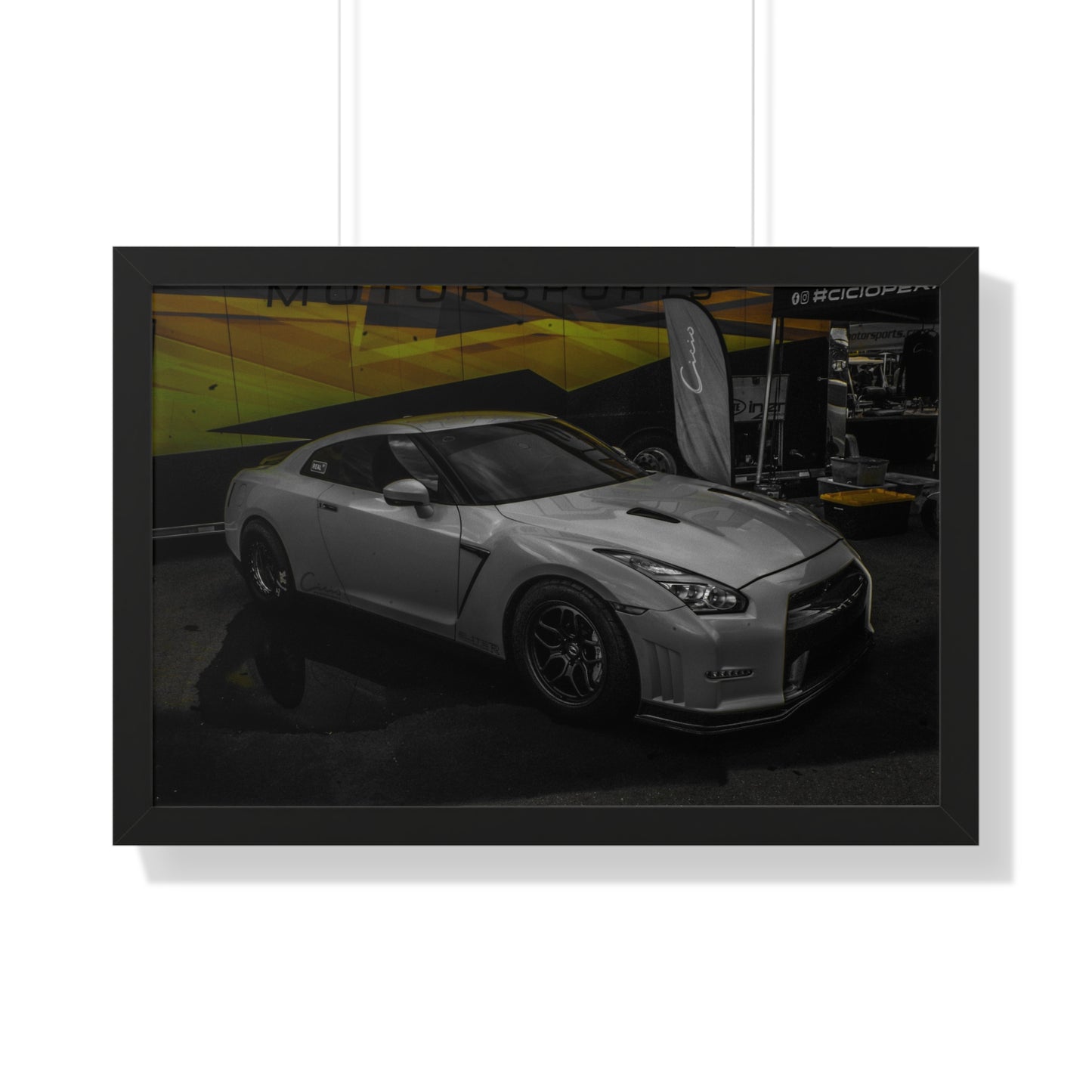 Performance Icon: GTR at the Car Show - Framed Photography Print