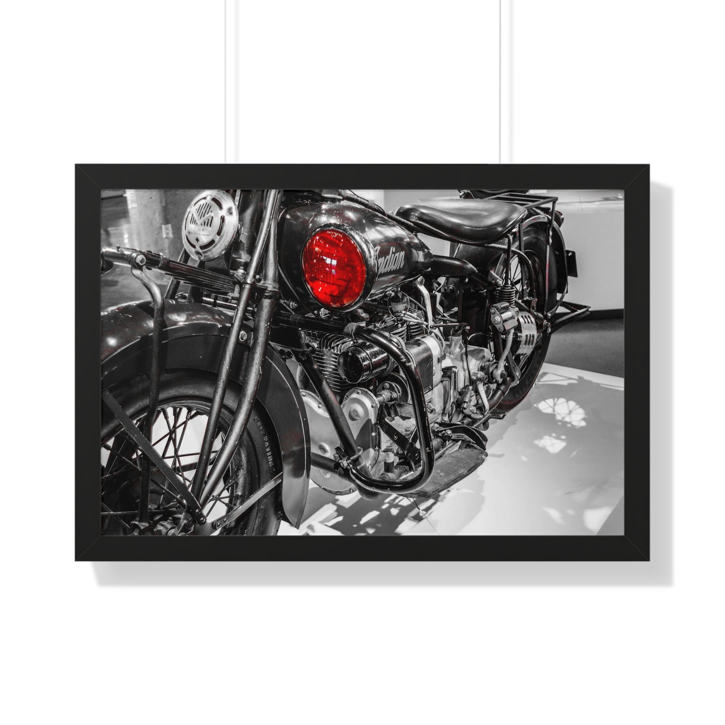 Indian Motorcycle at the Barber Vintage Motorsports Museum - Framed Print