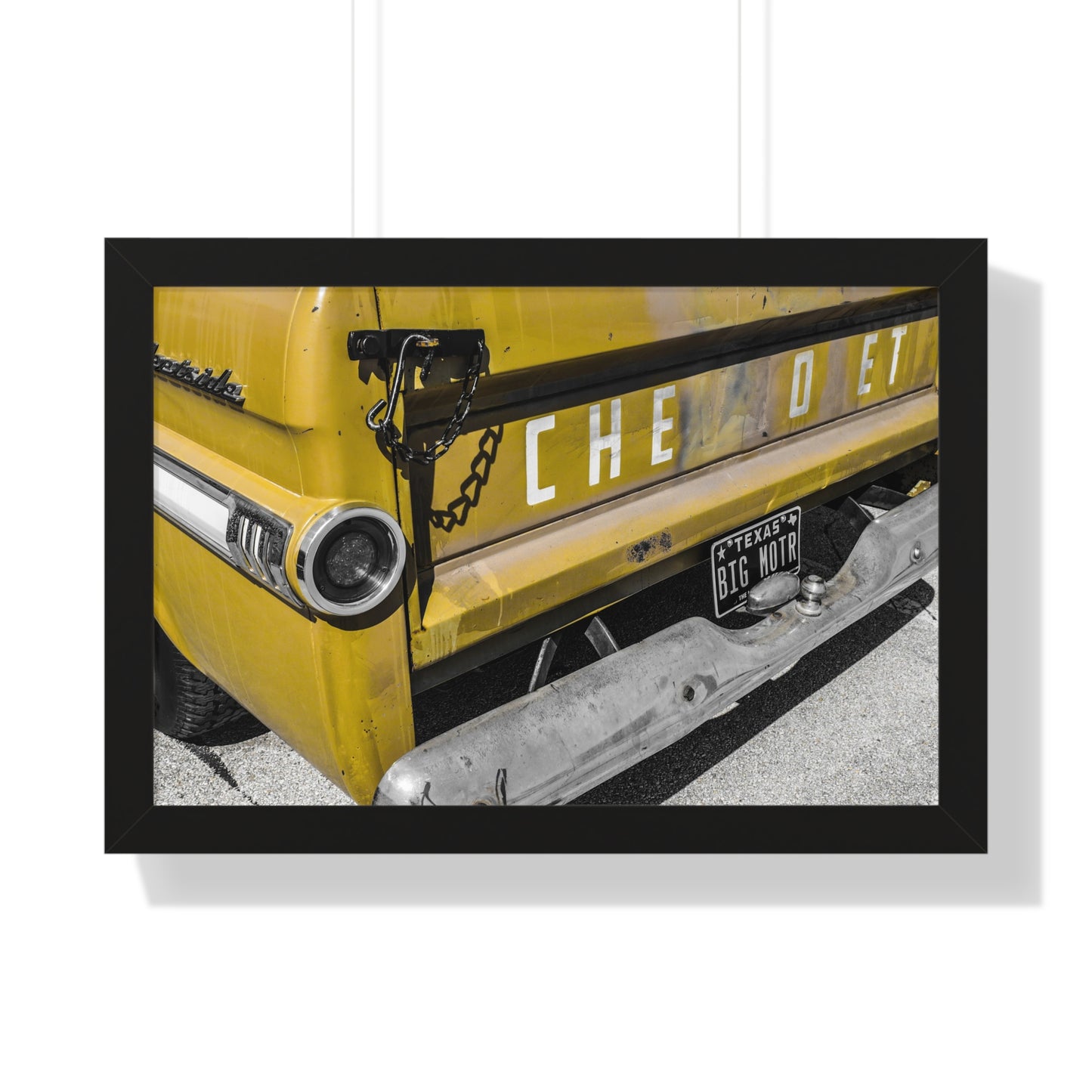 Classic Heritage: Chevy Old Pickup Truck - Framed Photography Print