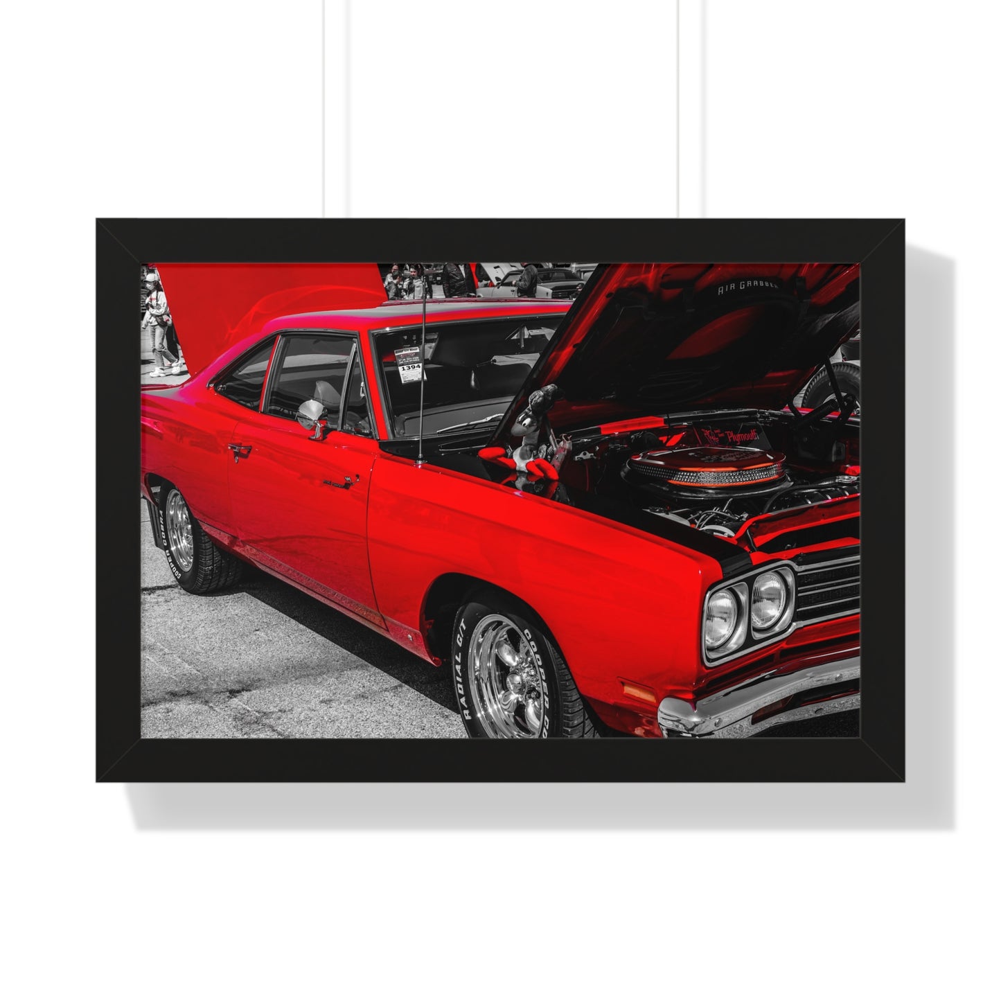 Classic Elegance: Vintage Car Showcase - Framed Photography Print