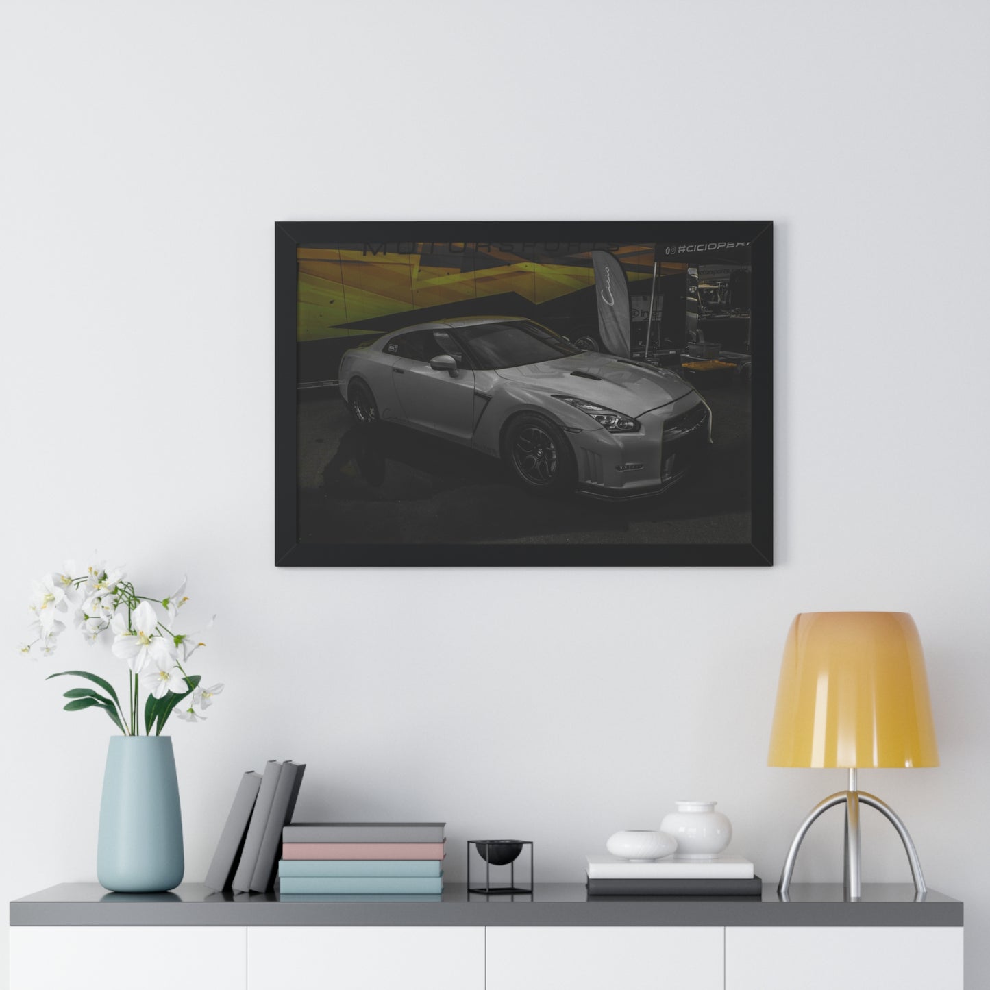 Performance Icon: GTR at the Car Show - Framed Photography Print