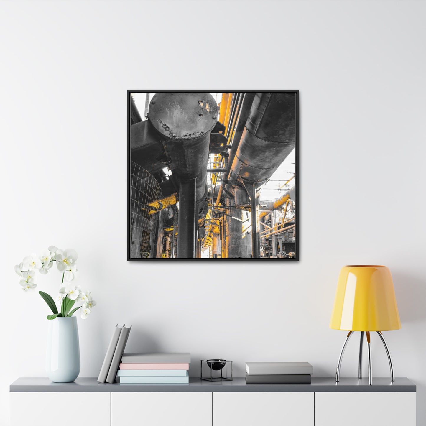 Abandoned Iron Factory: A Captivating Canvas Print