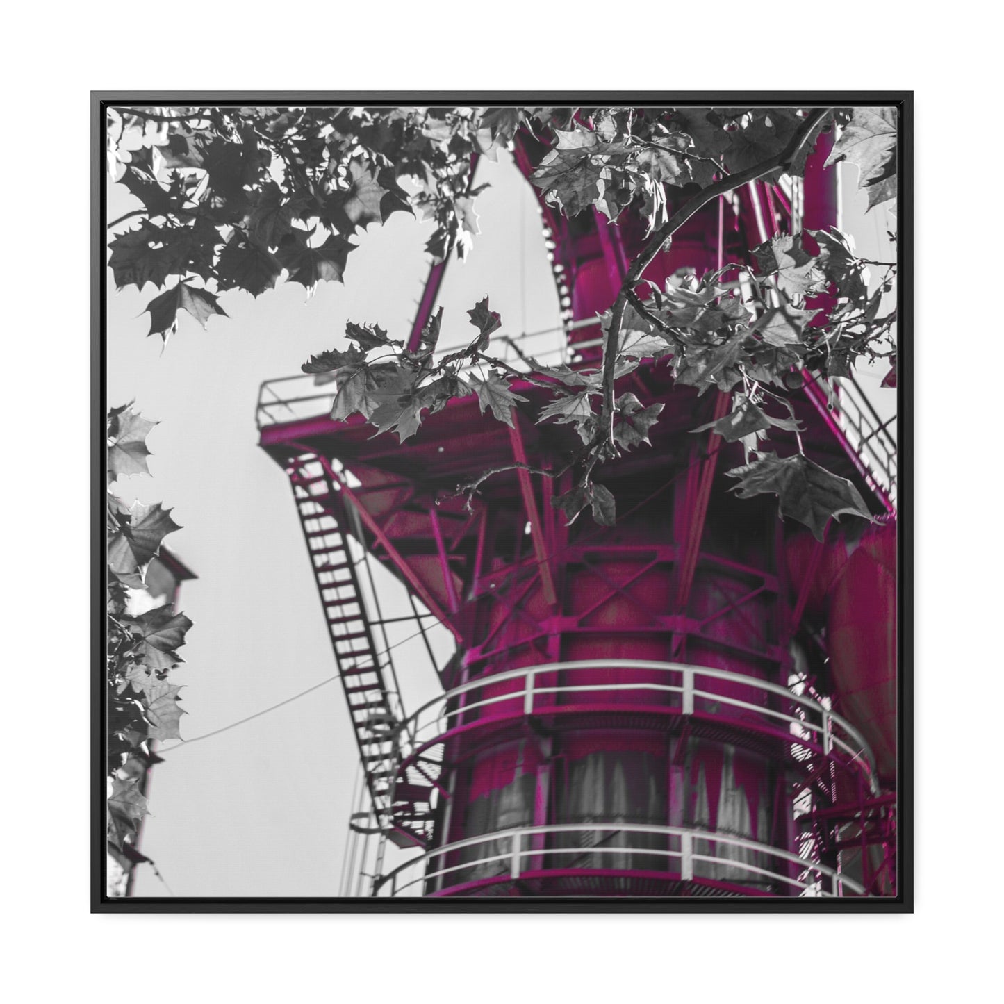 Sloss Furnaces: A Glimpse into History - Framed Canvas Print