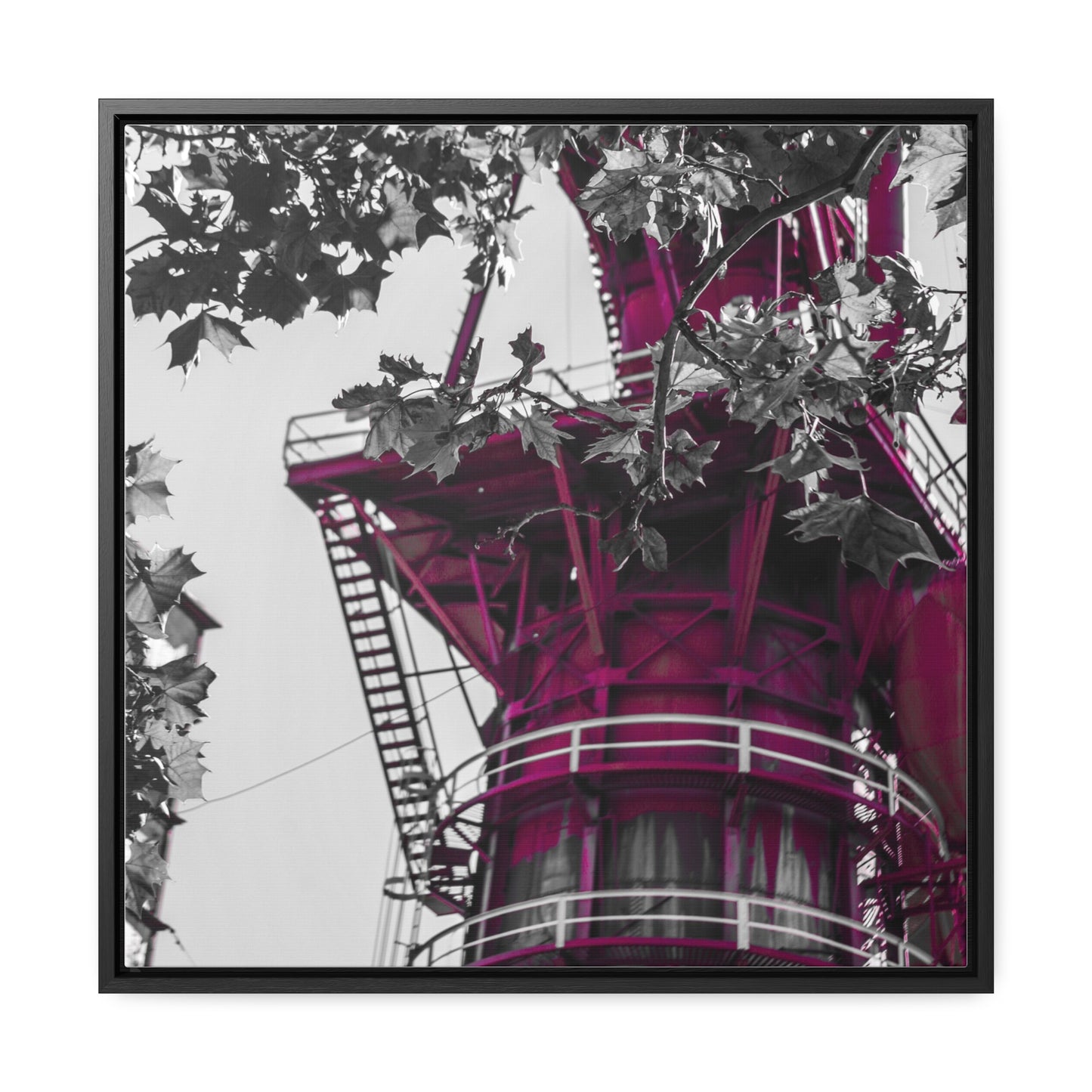 Sloss Furnaces: A Glimpse into History - Framed Canvas Print