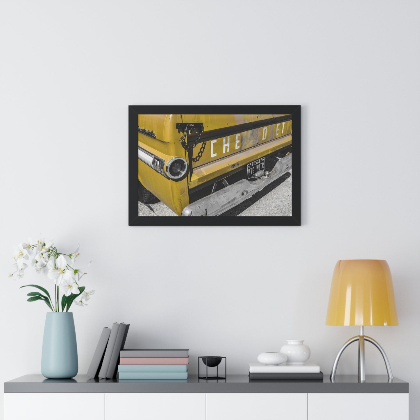 Classic Heritage: Chevy Old Pickup Truck - Framed Photography Print