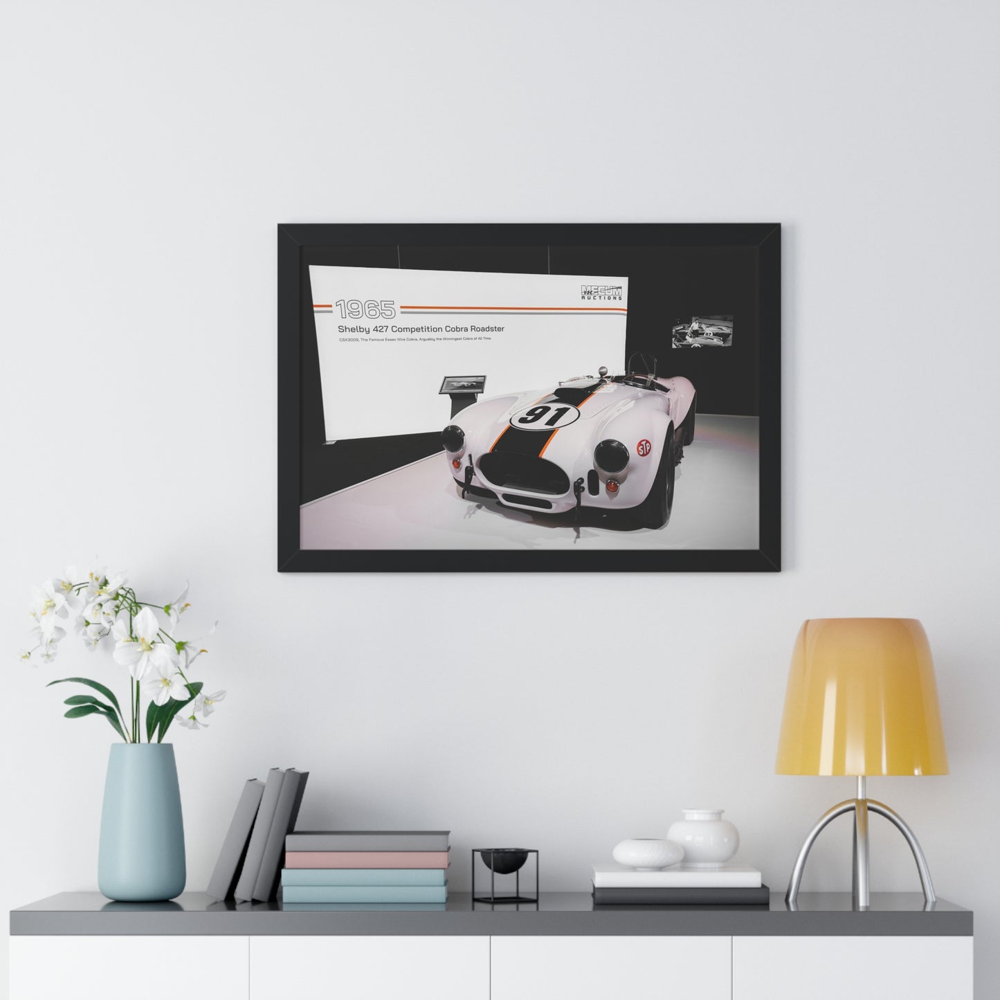 1965 Shelby 427 Competition Cobra Roadster Photography Print - Mecum Auto Auction Showcase