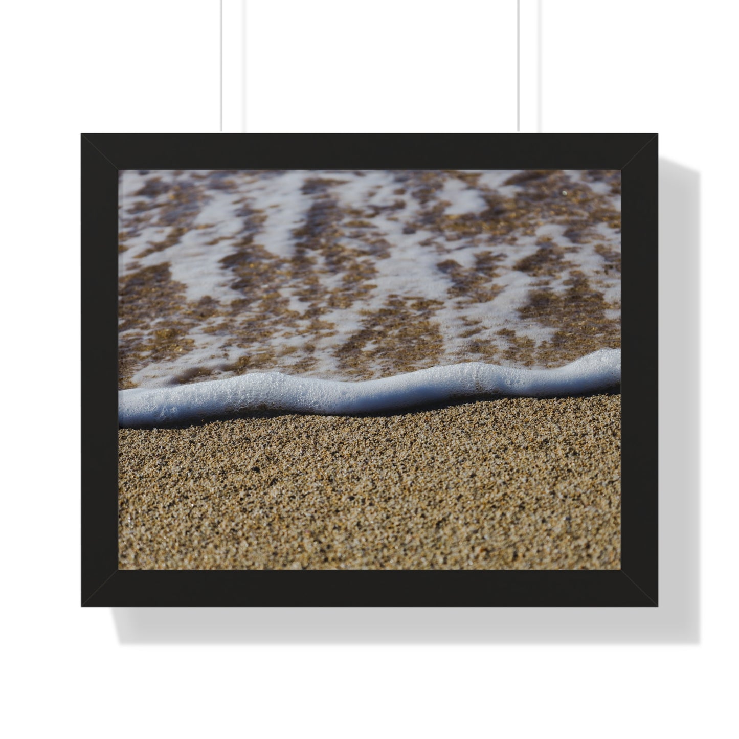 Hawaiian Bliss: Close-Up of Ocean Waves on Shore - Photography Print