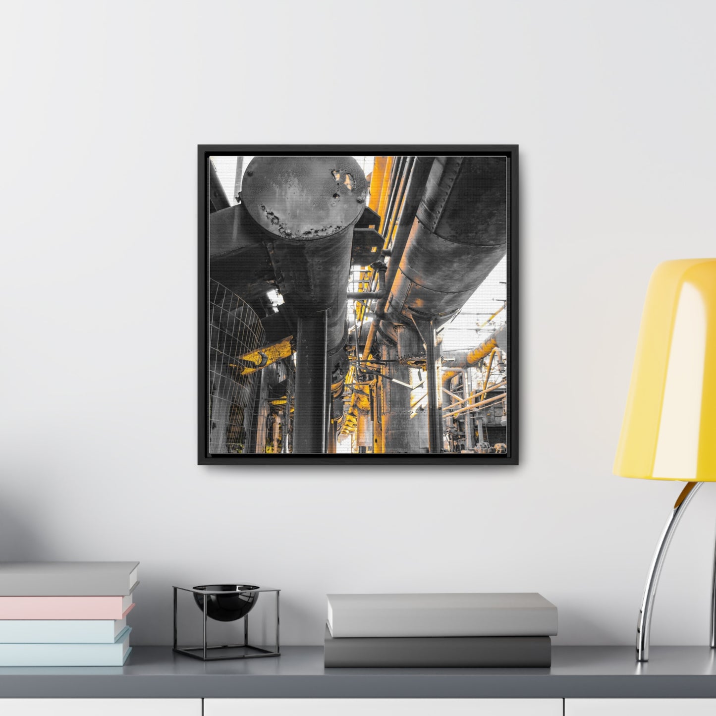 Abandoned Iron Factory: A Captivating Canvas Print