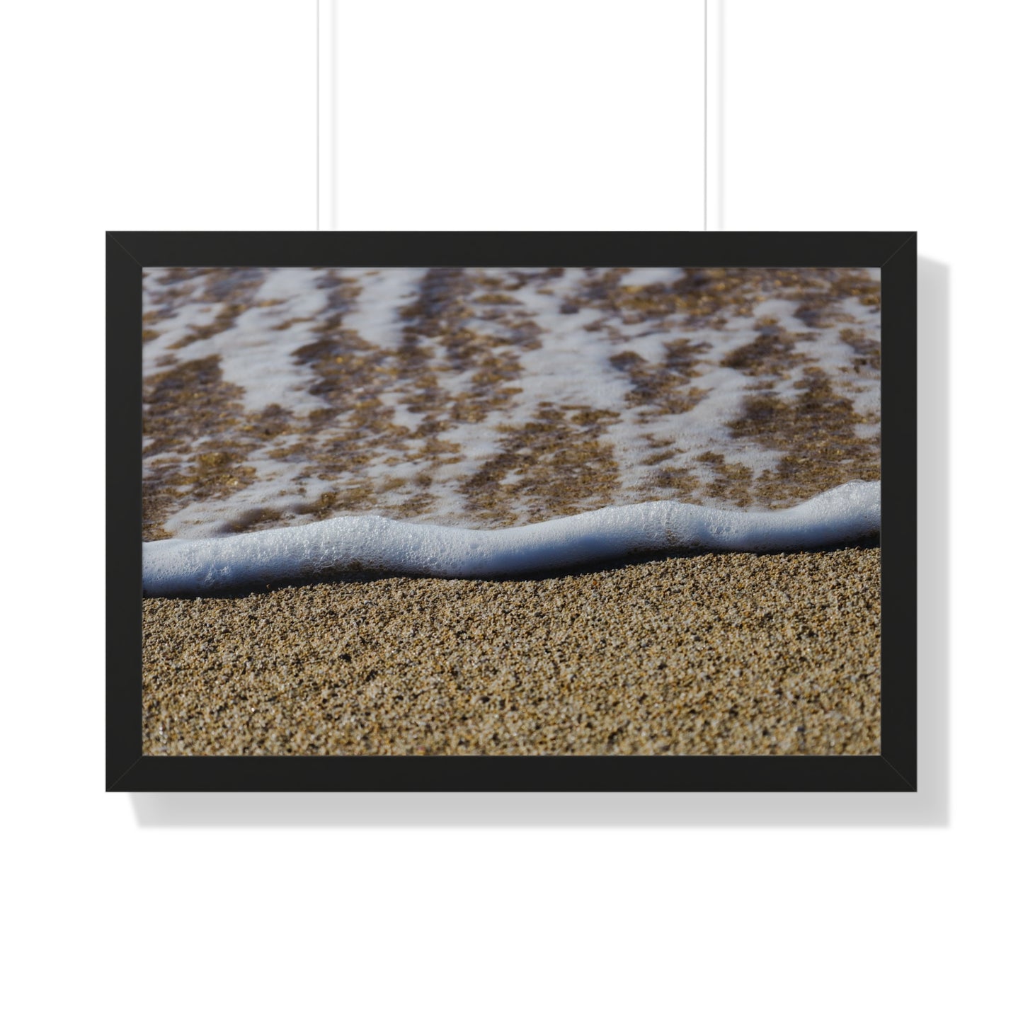 Hawaiian Bliss: Close-Up of Ocean Waves on Shore - Photography Print