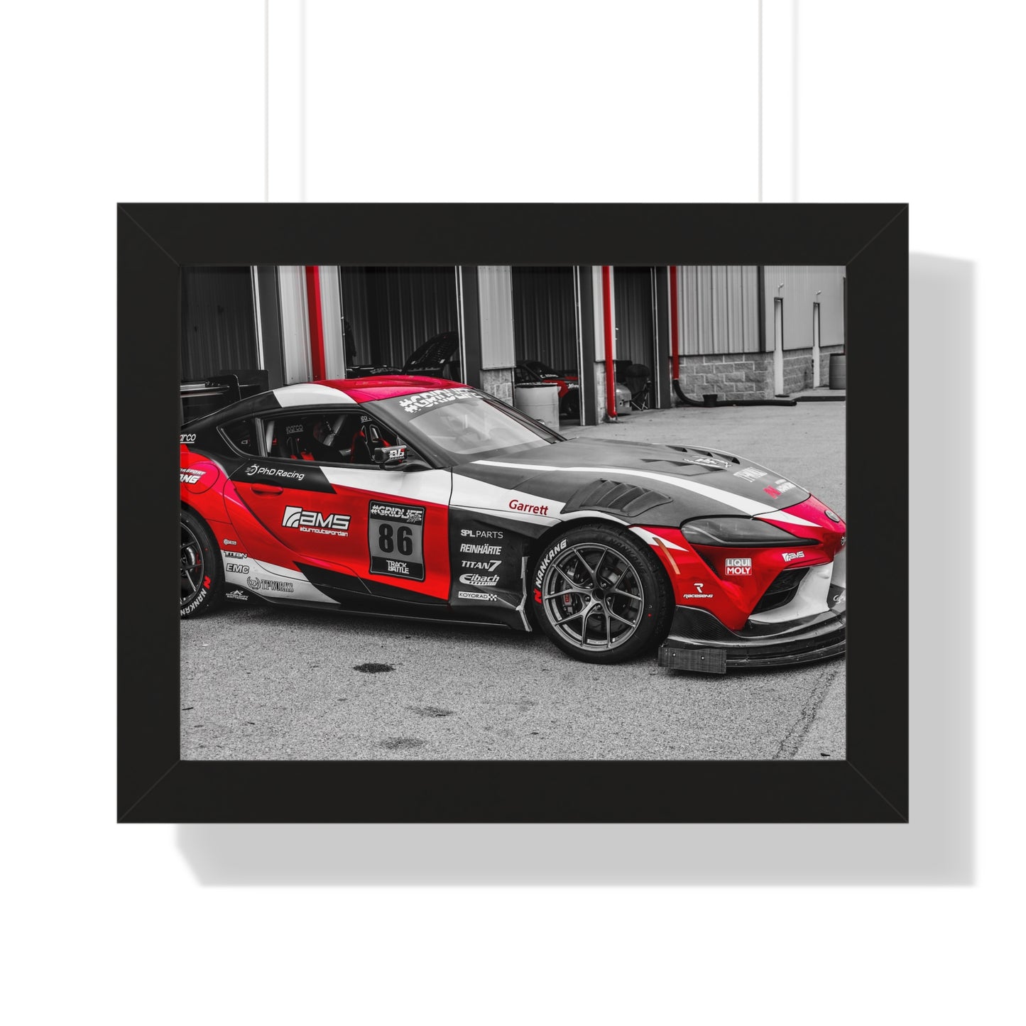Dynamic Toyota Supra - Framed Print