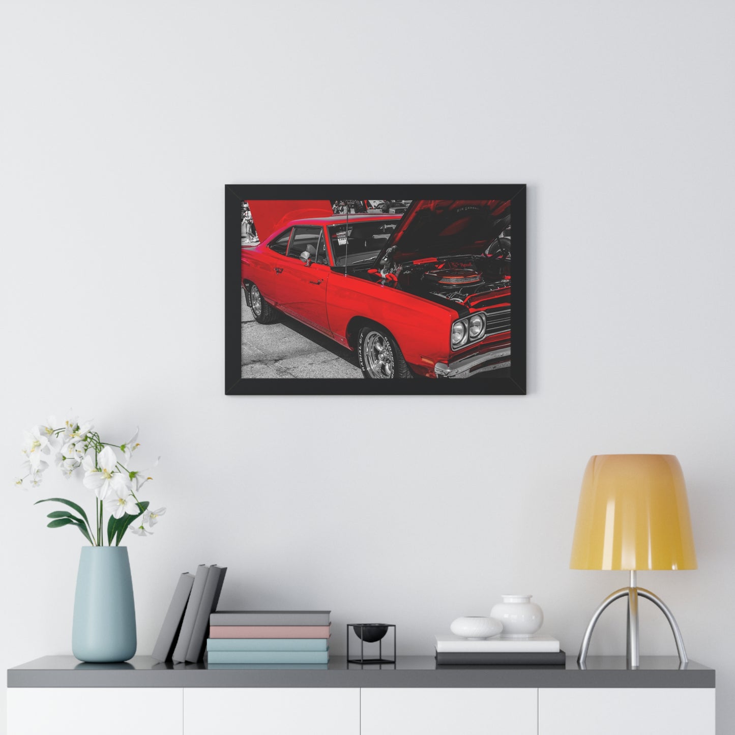 Classic Elegance: Vintage Car Showcase - Framed Photography Print
