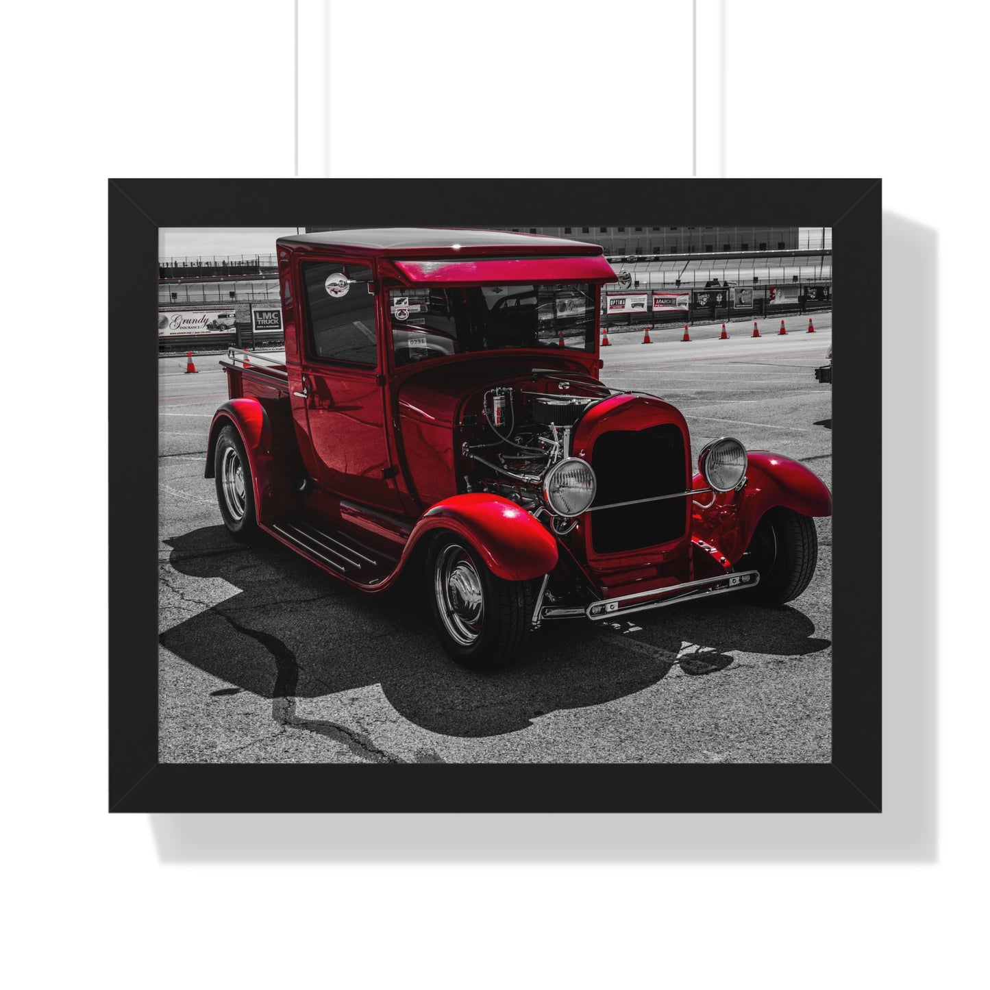 Legacy of Elegance: Antique Car Display - Photography Print