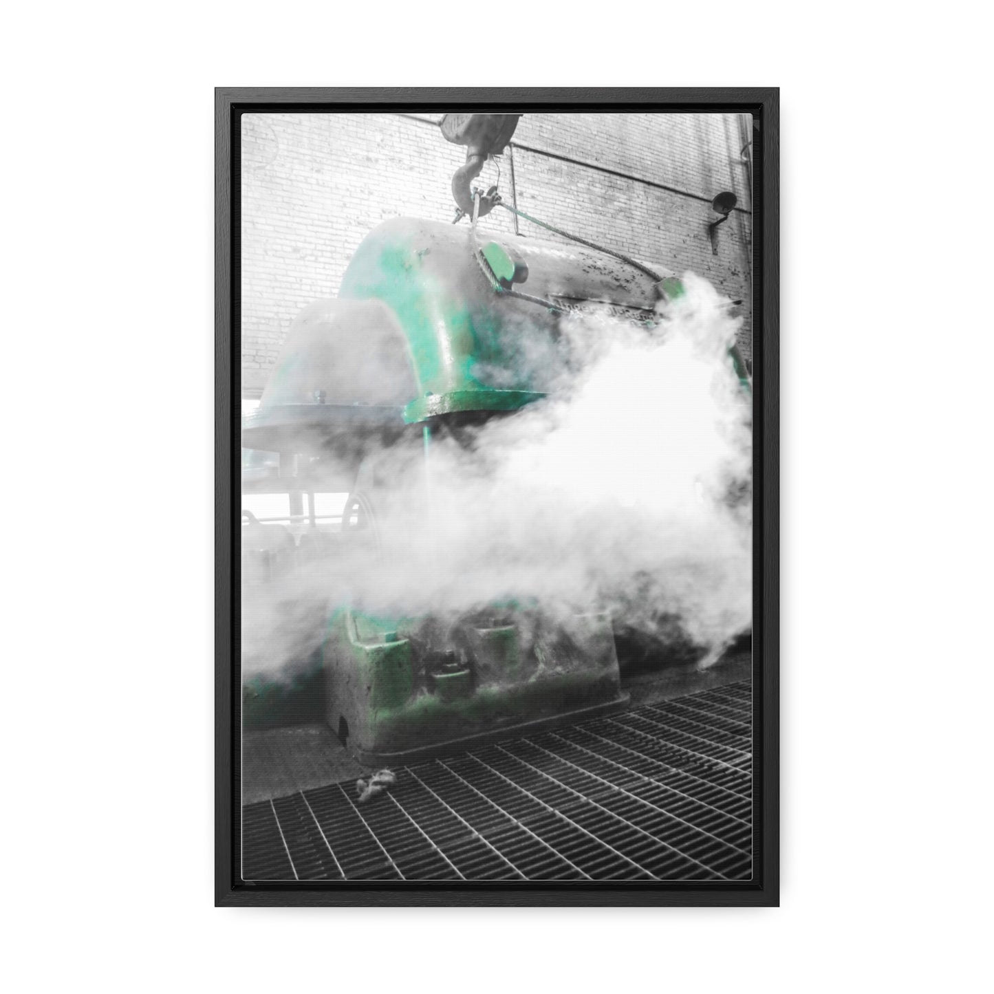 Sloss Furnaces: Steam and Shadows - Framed Photography Print