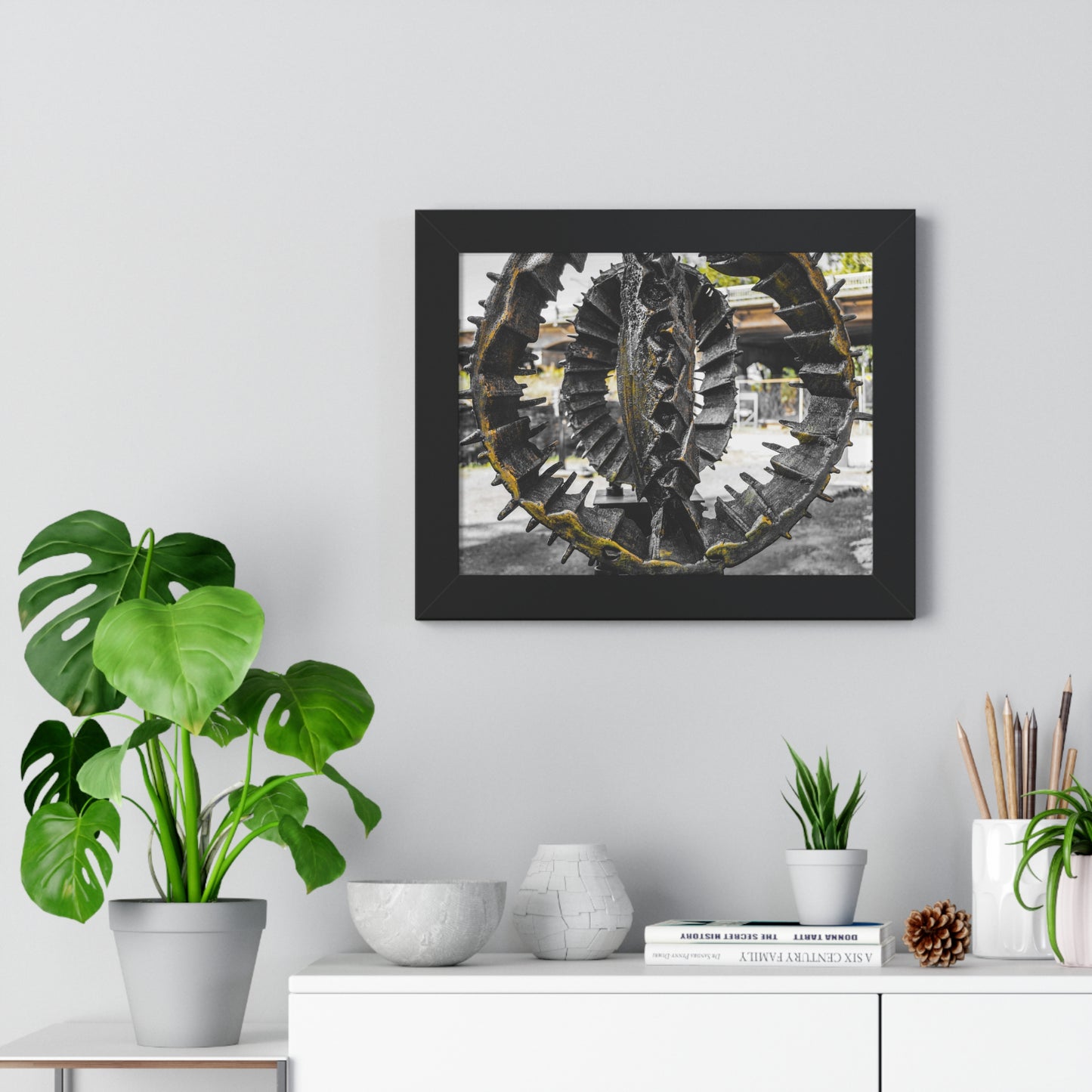 Sloss Furnaces: Industrial Sculpture - Framed Print