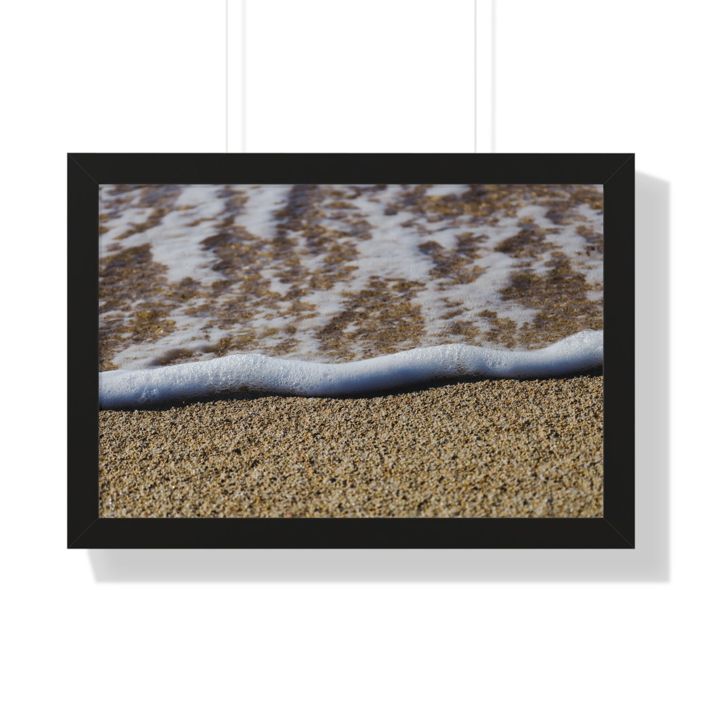 Hawaiian Bliss: Close-Up of Ocean Waves on Shore - Photography Print
