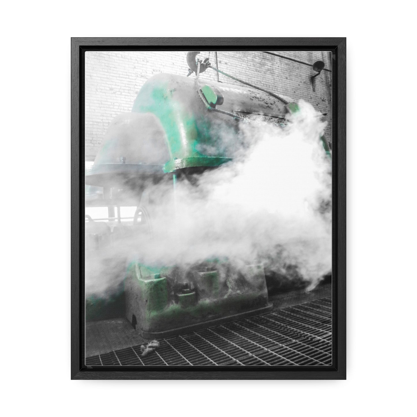 Sloss Furnaces: Steam and Shadows - Framed Photography Print